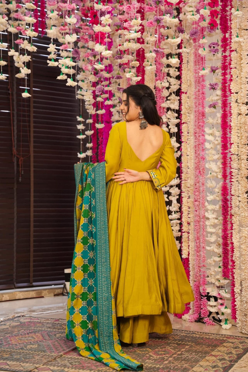 Mustard Yellow Noor Chanderi Suit Set