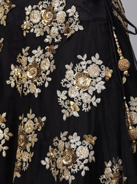 Black Sequins Embroidered Designer Lehenga Choli