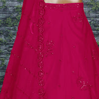Rani Pink Sequin Embroidered Designer Lehenga Choli Set