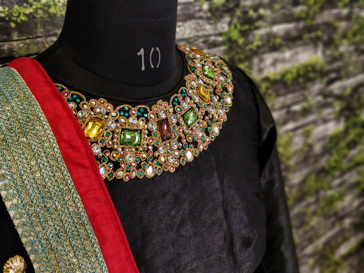 Red Floral Art Silk Lehenga Choli