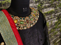 Red Floral Art Silk Lehenga Choli