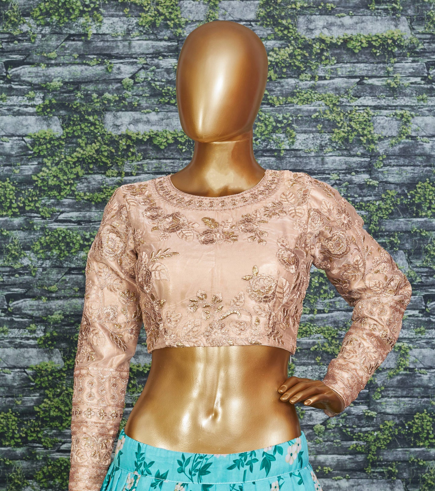 Celestial Petals Organza Designer Lehenga Choli Set