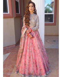 Rosé Garden Organza Celebration Lehenga Choli Set