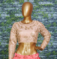 Rosé Garden Organza Celebration Lehenga Choli Set