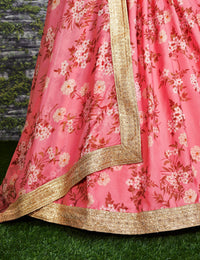 Rosé Garden Organza Celebration Lehenga Choli Set