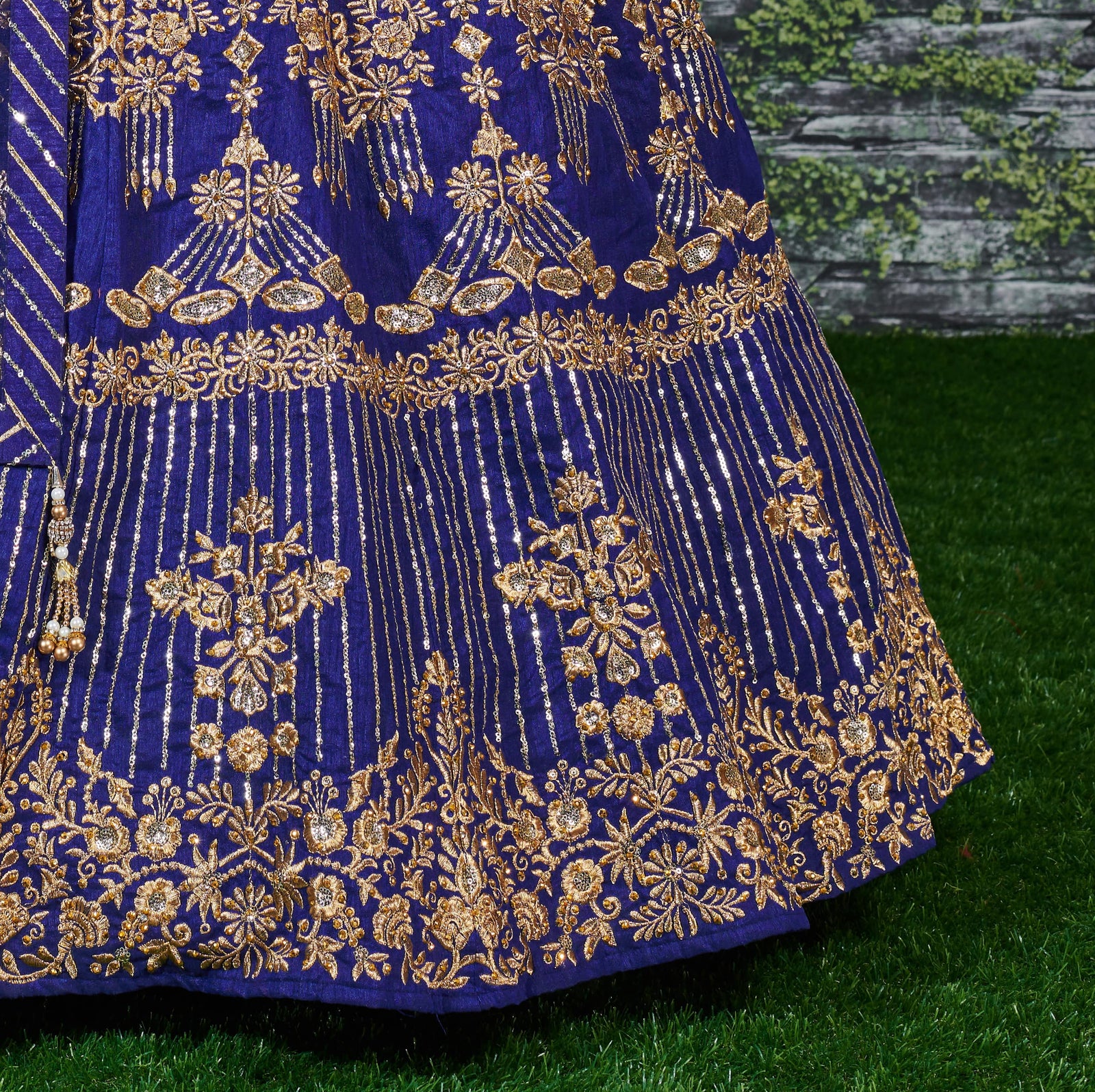 Azure Majesty Banglory Silk Lehenga Choli Set