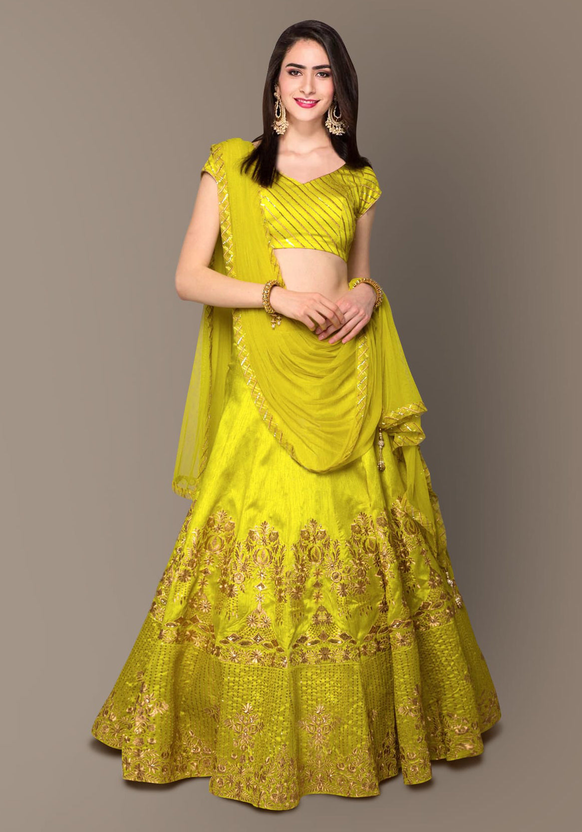 Neon Luxe Banglory Silk Designer Lehenga Choli Set