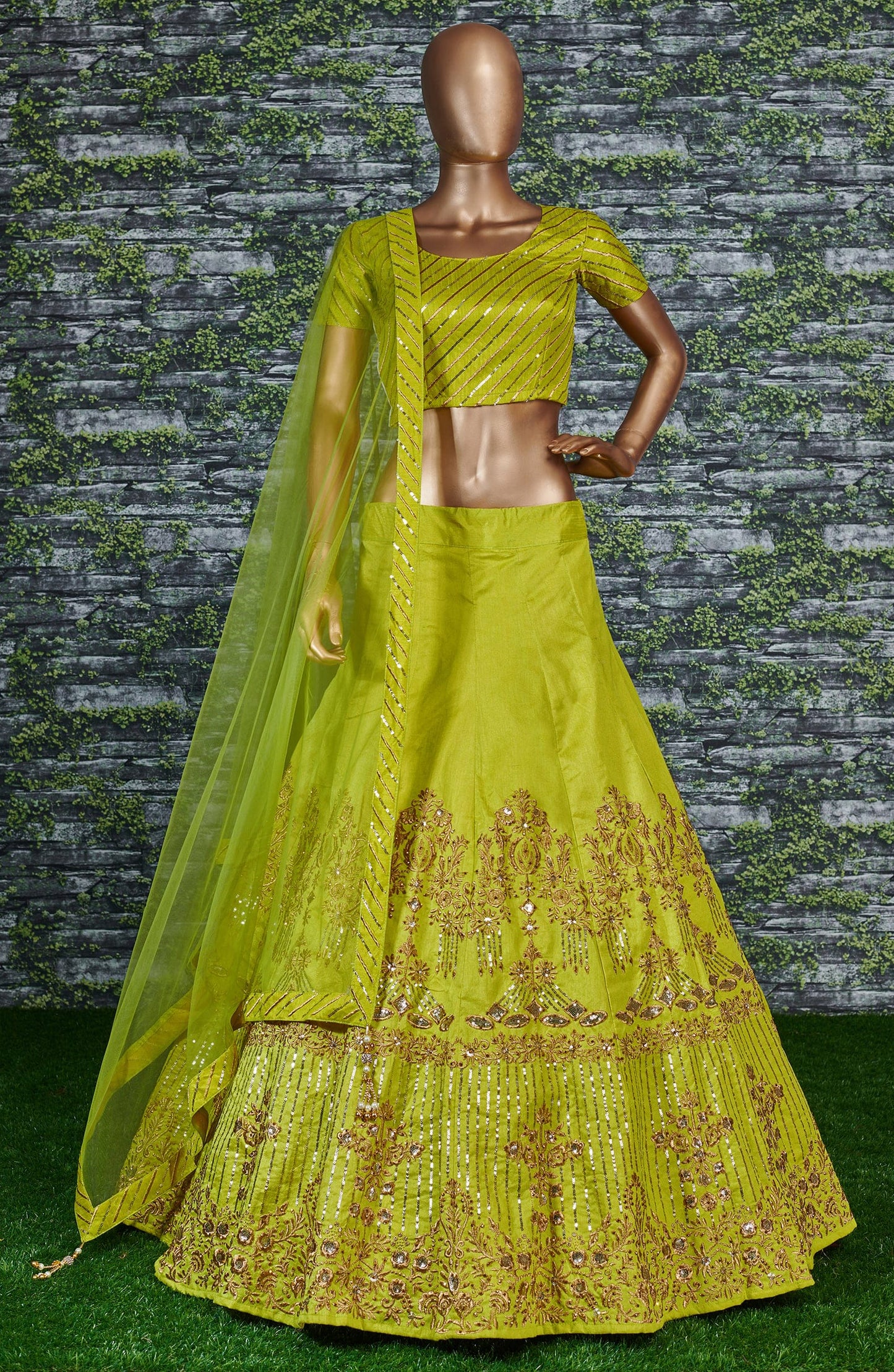 Neon Luxe Banglory Silk Designer Lehenga Choli Set