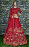 Ruby Royale Banglory Silk Bridal Lehenga Choli Set