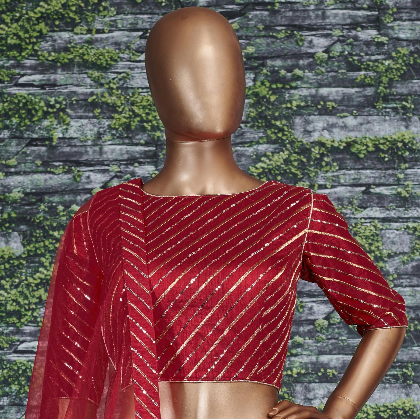 Ruby Royale Banglory Silk Bridal Lehenga Choli Set