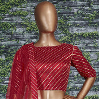 Ruby Royale Banglory Silk Bridal Lehenga Choli Set