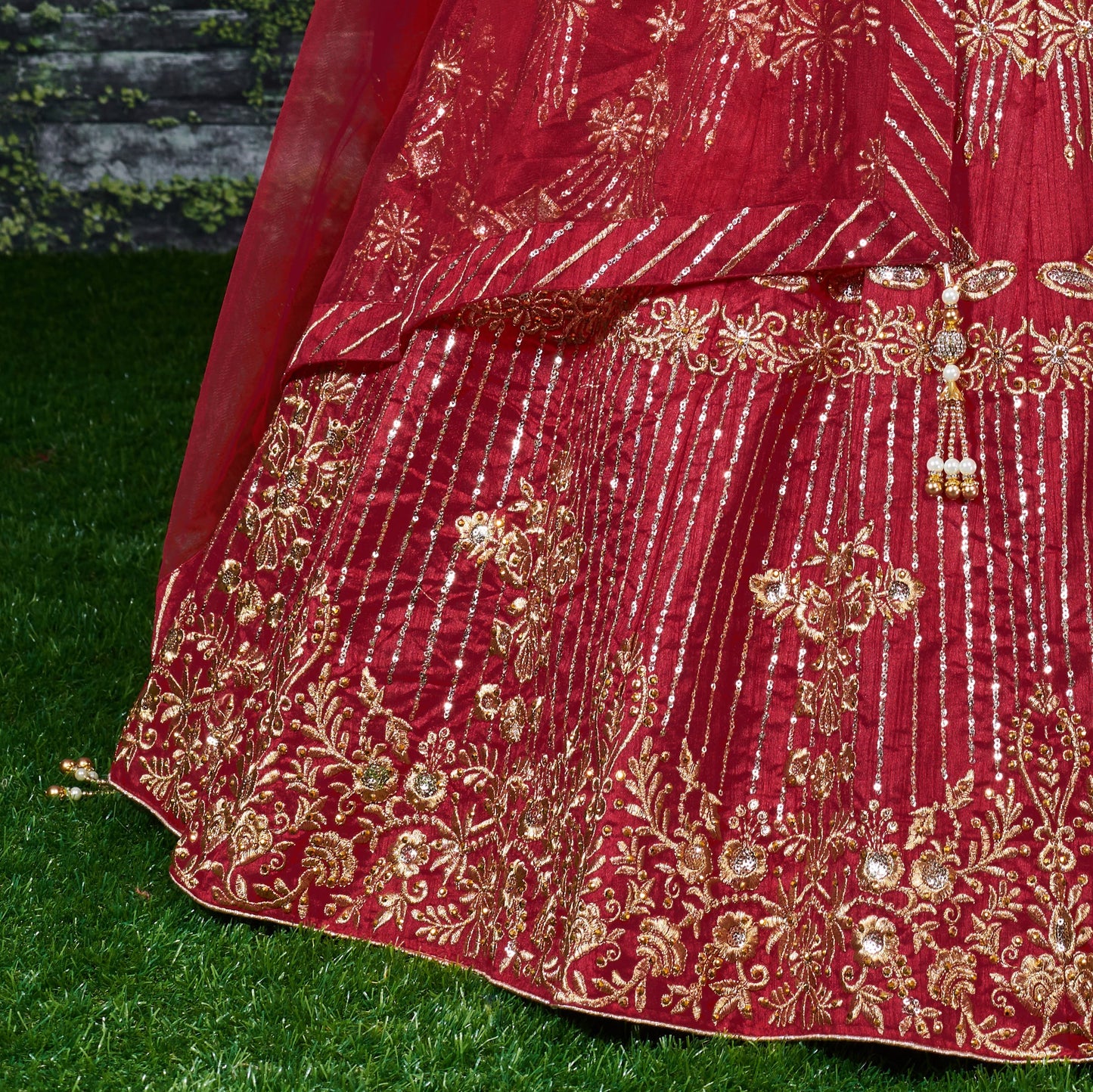 Ruby Royale Banglory Silk Bridal Lehenga Choli Set