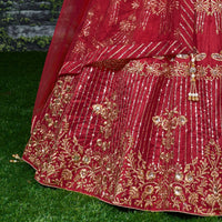 Ruby Royale Banglory Silk Bridal Lehenga Choli Set