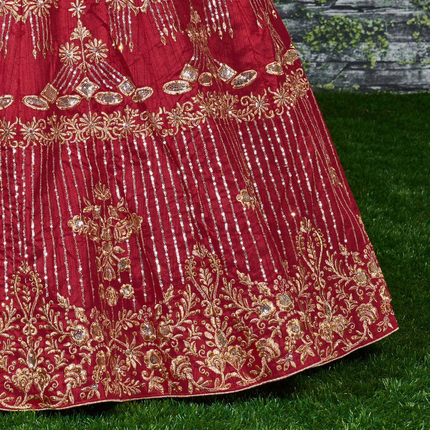 Ruby Royale Banglory Silk Bridal Lehenga Choli Set