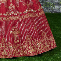 Ruby Royale Banglory Silk Bridal Lehenga Choli Set