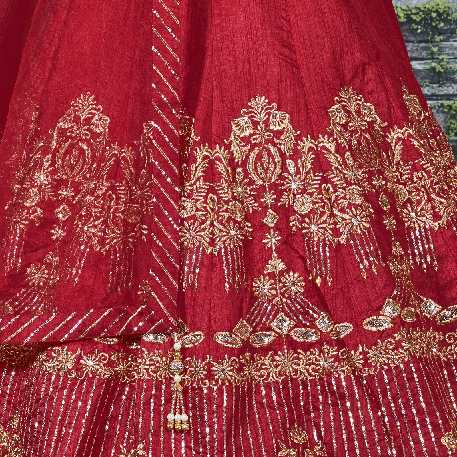 Ruby Royale Banglory Silk Bridal Lehenga Choli Set