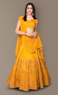 Sunlit Aura Banglory Silk Festive Lehenga Choli Set