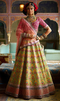 Golden Radiance Mulbury Silk Designer Lehenga Choli Set