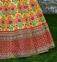 Golden Radiance Mulbury Silk Designer Lehenga Choli Set