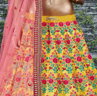 Golden Radiance Mulbury Silk Designer Lehenga Choli Set