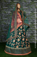 Emerald Vanya Taffeta Silk Bridal Lehenga Choli