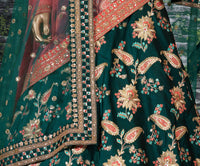 Emerald Vanya Taffeta Silk Bridal Lehenga Choli