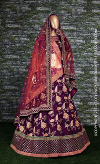 Royal Iris Taffeta Silk Designer Lehenga Choli