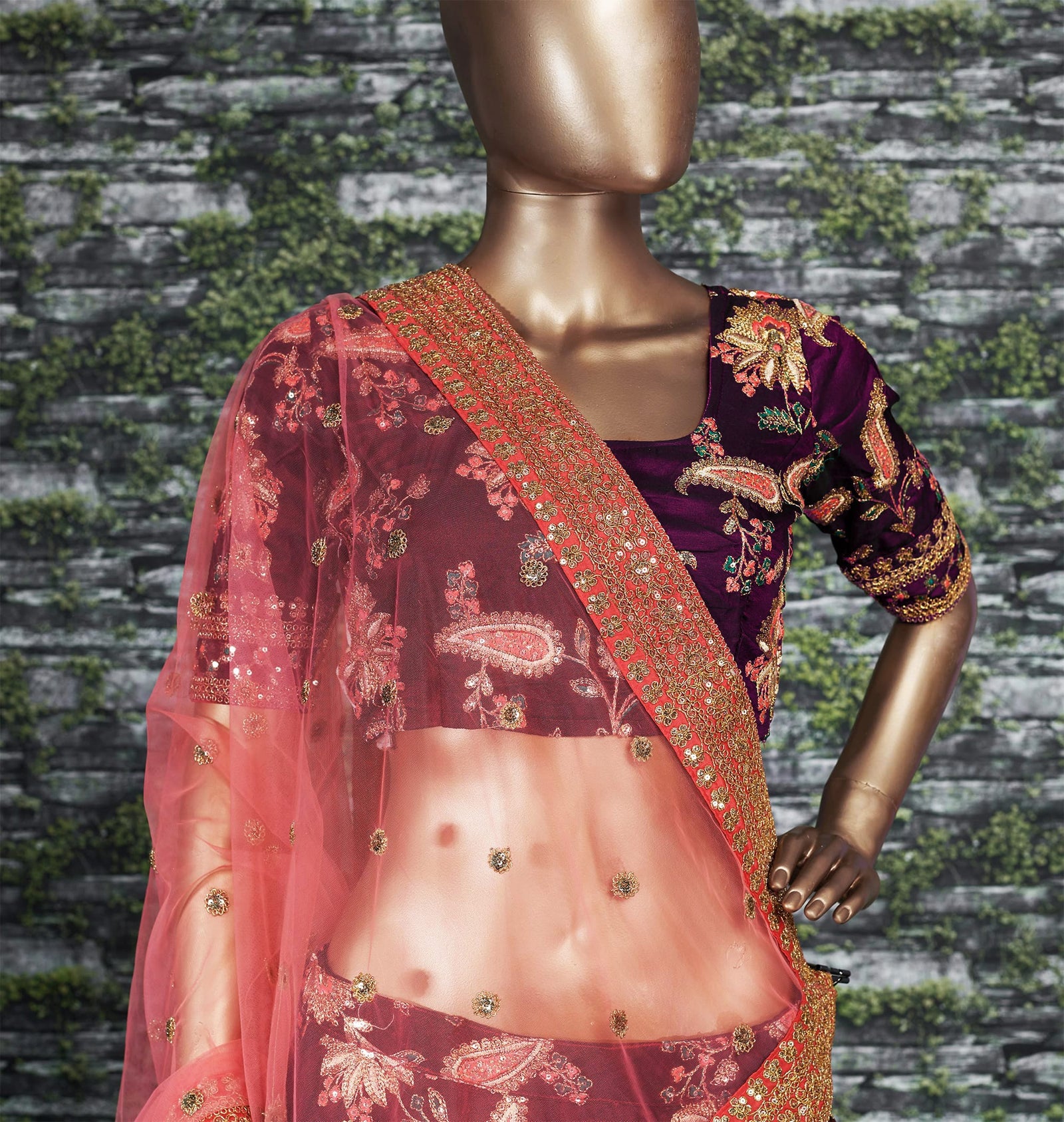 Royal Iris Taffeta Silk Designer Lehenga Choli