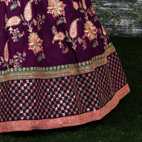 Royal Iris Taffeta Silk Designer Lehenga Choli