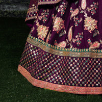 Royal Iris Taffeta Silk Designer Lehenga Choli