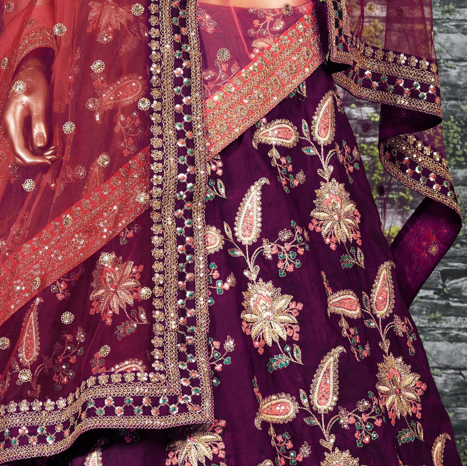 Royal Iris Taffeta Silk Designer Lehenga Choli