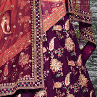 Royal Iris Taffeta Silk Designer Lehenga Choli