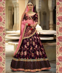Royal Iris Taffeta Silk Designer Lehenga Choli