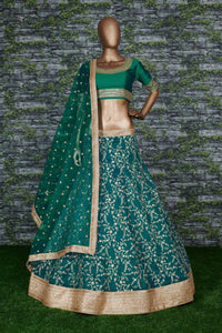 Verdant Noor Art Silk Bridal Lehenga Set