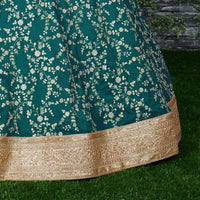 Verdant Noor Art Silk Bridal Lehenga Set