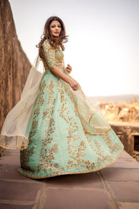 Mint Royale Bamboo Silk Lehenga Set