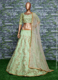 Mint Royale Bamboo Silk Lehenga Set