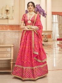 Rose Petal Embroidered Lehenga Set