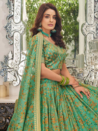 Mint Royale Embroidered Lehenga Set