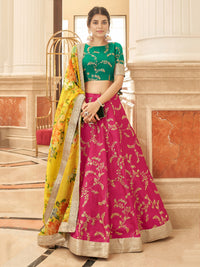 Blush Marigold Embroidered Lehenga Set