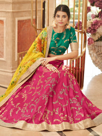 Blush Marigold Embroidered Lehenga Set