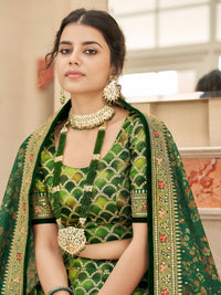 Verdant Charm Embroidered Lehenga Set