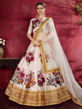 Ivory Bloom Banglori Silk Lehenga Set
