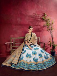 Champagne Grace Banglori Silk Lehenga Set