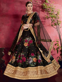 Midnight Royale Banglori Silk Lehenga Set