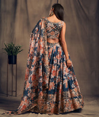 Celestial Mist Organza Lehenga Set