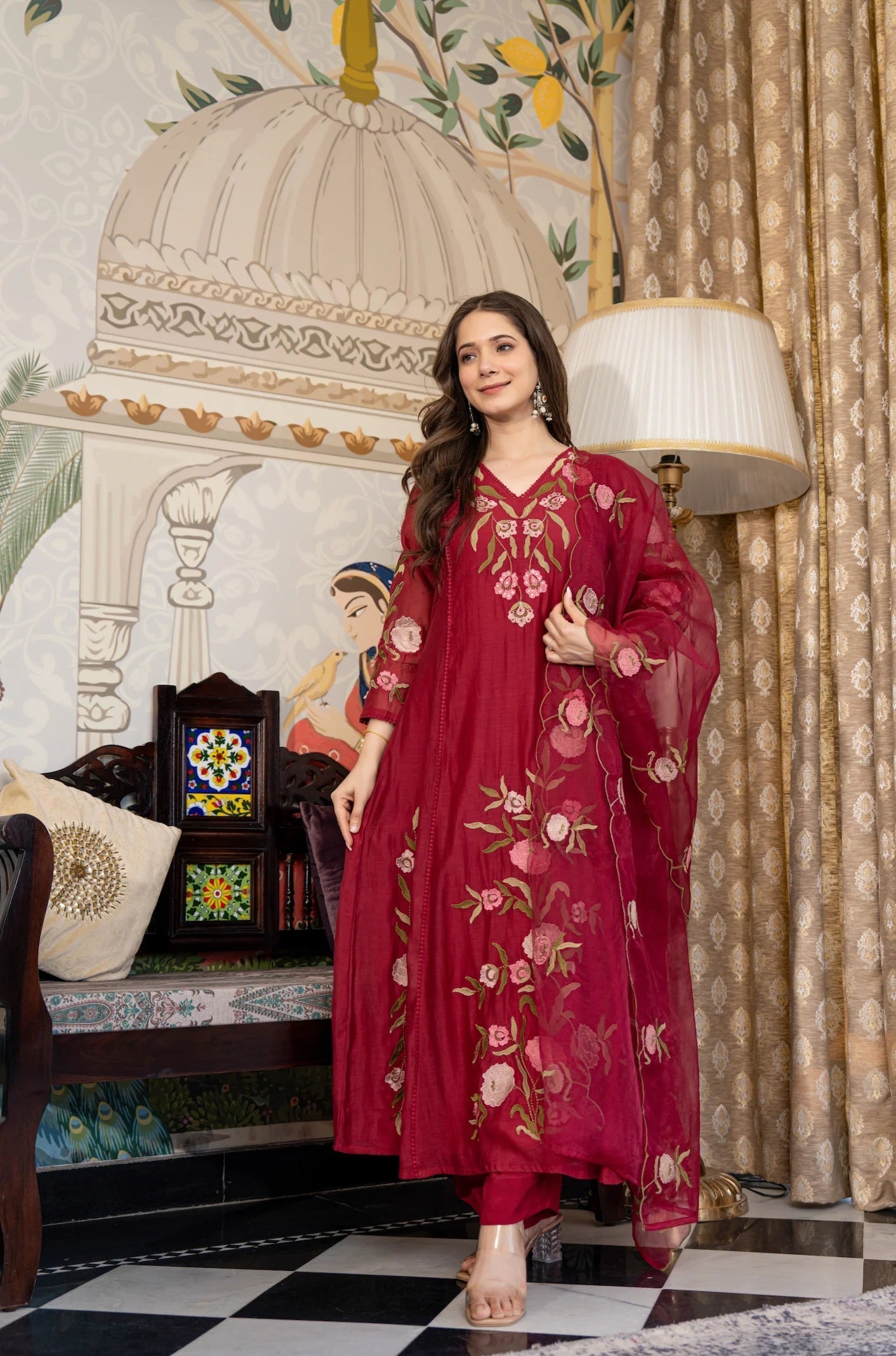 Ruby Weave Jacquard Suit Set