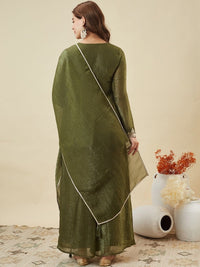 Pista Crunchy Silk Embroidered Palazzo Set