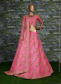 Blush Royale Thai Silk Wedding Lehenga Choli Set