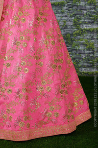 Blush Royale Thai Silk Wedding Lehenga Choli Set
